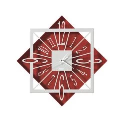 Gekleurde Geometrische Vierkante Design Ijzeren Wandklok - Eridano 19 Gekleurde Geometrische Vierkante Design Ijzeren Wandklok - Eridano -Kortingswinkel voor woondecoratie orologio da parete in ferro design quadrato geometrico colorato eridano 7