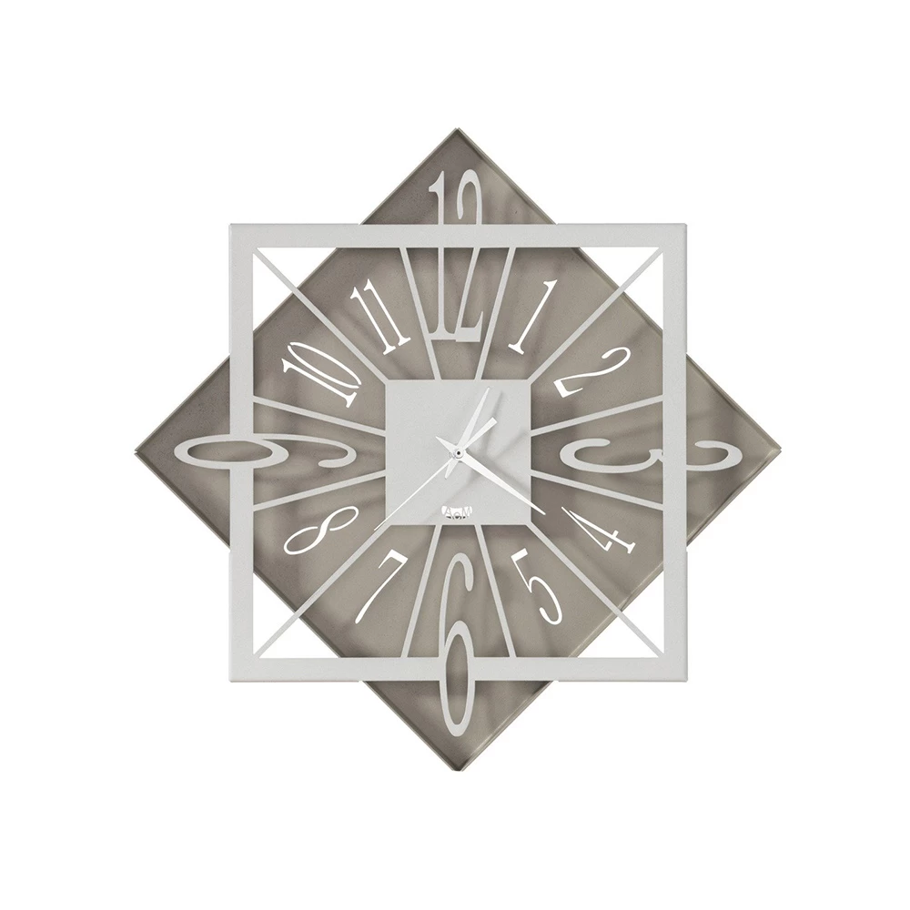 Gekleurde Geometrische Vierkante Design Ijzeren Wandklok - Eridano 11 Gekleurde Geometrische Vierkante Design Ijzeren Wandklok - Eridano - Afbeelding 9