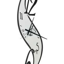 Verticale Bochtige Design Ijzeren Wandklok In 2 Maten - Ram -Kortingswinkel voor woondecoratie orologio da parete in ferro design sinuoso verticale in 2 misure aries 3