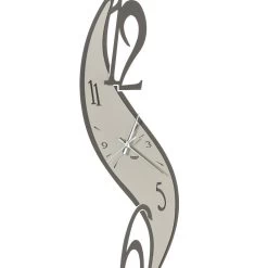 Verticale Bochtige Design Ijzeren Wandklok In 2 Maten - Ram -Kortingswinkel voor woondecoratie orologio da parete in ferro design sinuoso verticale in 2 misure aries 5