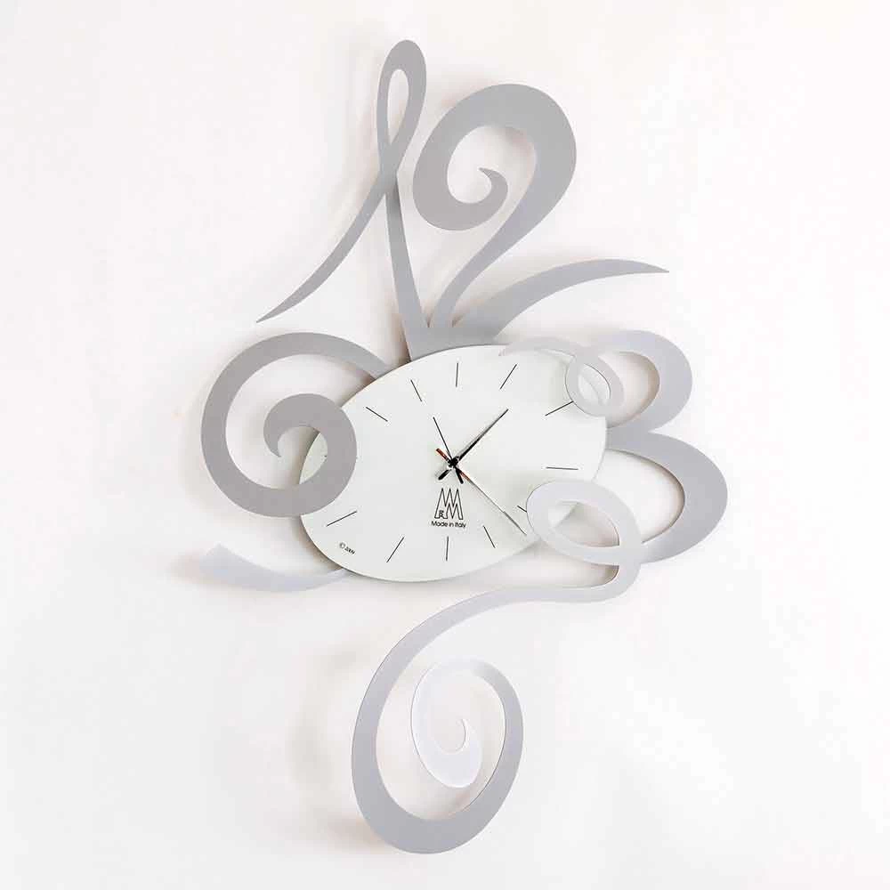 Wandklok In Zwart Ijzer, Aluminium Of Rood Made In Italy - Rosbif 3 Wandklok In Zwart Ijzer, Aluminium Of Rood Made In Italy - Rosbif