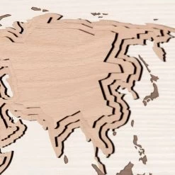 Houten Wandklok Met Wereldkaartdecoratie Made In Italy - Mappo 8 Houten Wandklok Met Wereldkaartdecoratie Made In Italy - Mappo -Kortingswinkel voor woondecoratie orologio da parete in legno con decorazione planisfero design soggiorno mappo 2