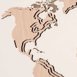 Houten Wandklok Met Wereldkaartdecoratie Made In Italy - Mappo 9 Houten Wandklok Met Wereldkaartdecoratie Made In Italy - Mappo -Kortingswinkel voor woondecoratie orologio da parete in legno con decorazione planisfero design soggiorno mappo 3