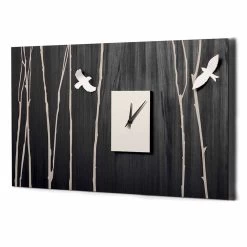 Houten Wandklok Met Driedimensionale Decoraties Made In Italy - Forrest