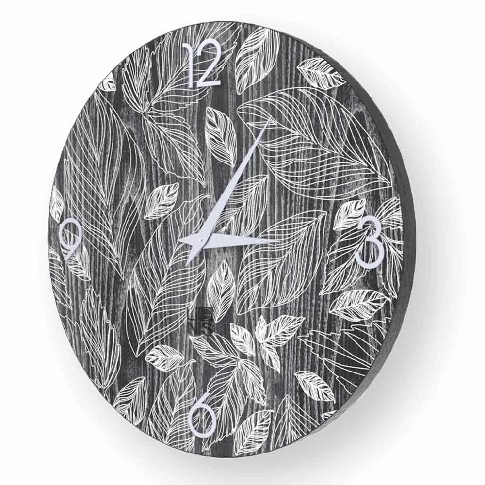 Houten Wandklok Met Modern Design Veroli, Made In Italy 4 Houten Wandklok Met Modern Design Veroli, Made In Italy - Afbeelding 2