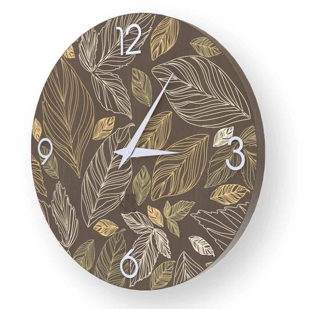 Houten Wandklok Met Modern Design Veroli, Made In Italy 6 Houten Wandklok Met Modern Design Veroli, Made In Italy - Afbeelding 4