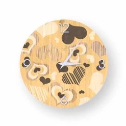 Wandklok In Cles Design Hout, Gemaakt In Italië -Kortingswinkel voor woondecoratie orologio da parete in legno di design cles made in italy 2