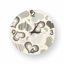 Wandklok In Cles Design Hout, Gemaakt In Italië -Kortingswinkel voor woondecoratie orologio da parete in legno di design cles made in italy