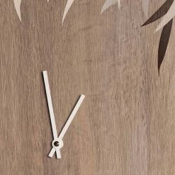 Wandklok In Eikenhout Of Schoolbord Lasergegraveerd Design Rond - Kanno -Kortingswinkel voor woondecoratie orologio da parete in legno rovere o lavagna inciso a laser design tondo kanno 4