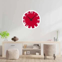 Wandklok In Zwart, Rood, Gerookt, Goud Of Zilver Plexiglas - Dannunzio -Kortingswinkel voor woondecoratie orologio da parete in plexiglass nero rosso fume oro o argento dannunzio 5