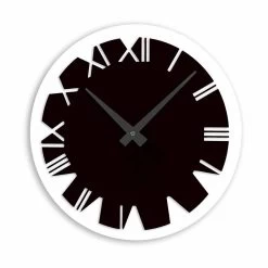 Wandklok In Zwart, Rood, Gerookt, Goud Of Zilver Plexiglas - Dannunzio -Kortingswinkel voor woondecoratie orologio da parete in plexiglass nero rosso fume oro o argento dannunzio 6