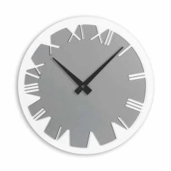 Wandklok In Zwart, Rood, Gerookt, Goud Of Zilver Plexiglas - Dannunzio -Kortingswinkel voor woondecoratie orologio da parete in plexiglass nero rosso fume oro o argento dannunzio 8