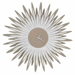 Moderne Wandklok Met Ijzeren Vorm In Made In Italy - Fuoco -Kortingswinkel voor woondecoratie orologio da parete moderno a forma di raggiera in ferro made in italy fuoco 2