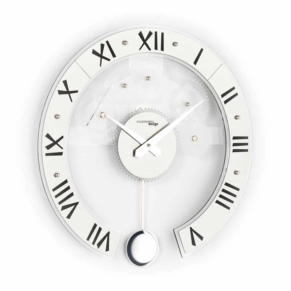 Pendulum Wall Clock Modern Betty, Made In Italy 3 Pendulum Wall Clock Modern Betty, Made In Italy