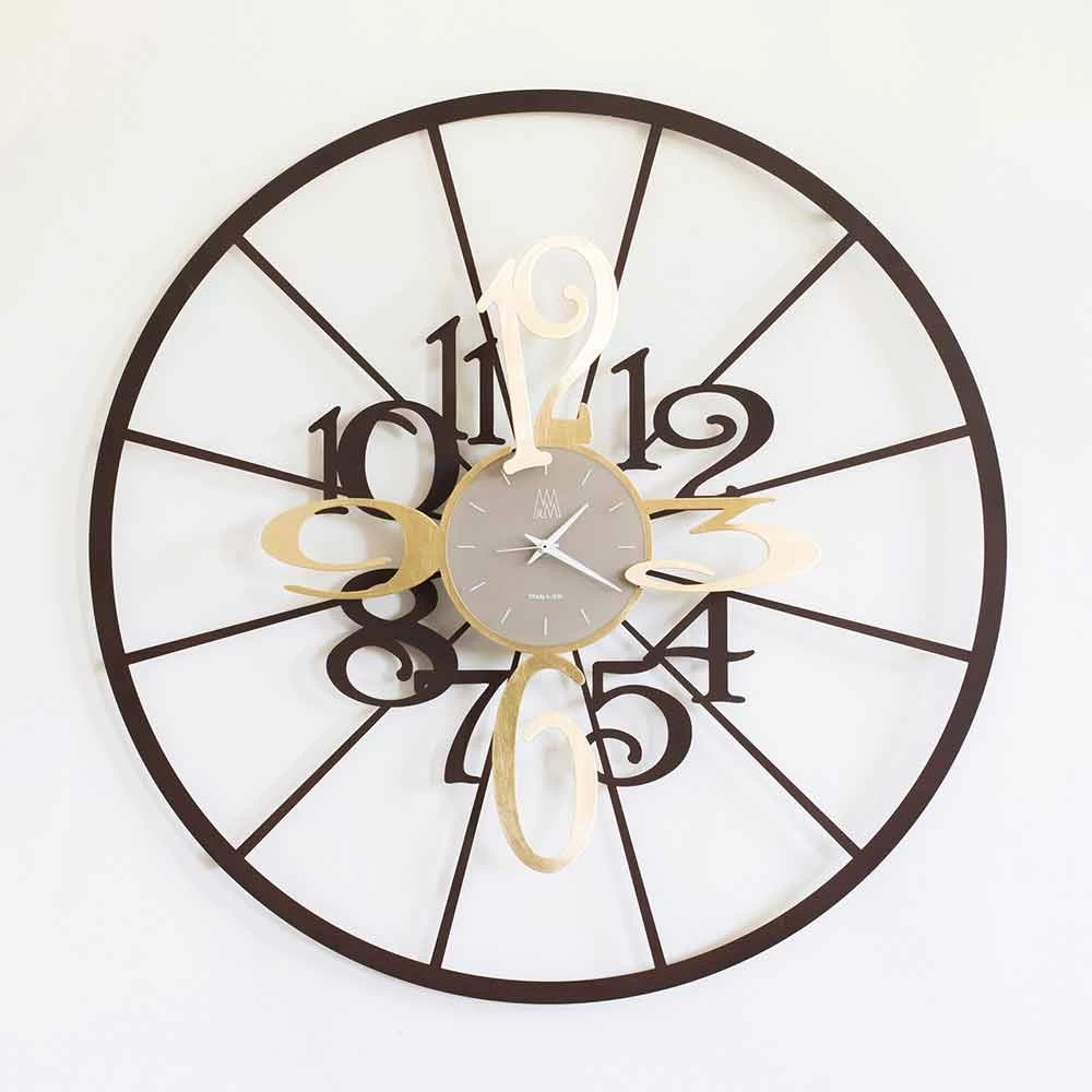 Moderne Ronde Tweekleurige Ijzeren Wandklok Made In Italy - Calipso 4 Moderne Ronde Tweekleurige Ijzeren Wandklok Made In Italy - Calipso - Afbeelding 2