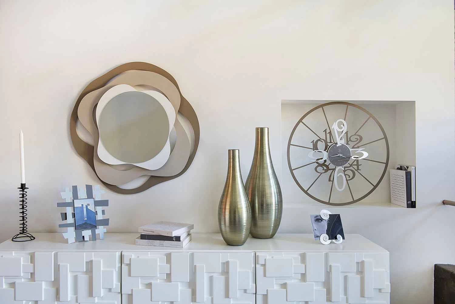 Moderne Ronde Tweekleurige Ijzeren Wandklok Made In Italy - Calipso 10 Moderne Ronde Tweekleurige Ijzeren Wandklok Made In Italy - Calipso - Afbeelding 8