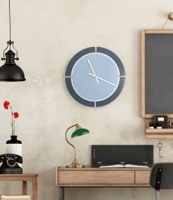 Moderne Ronde Wandklok In Wit Blauw Avio - Savio 7 Moderne Ronde Wandklok In Wit Blauw Avio - Savio -Kortingswinkel voor woondecoratie orologio da parete moderno di design tondo in legno bianco blu avio savio 2