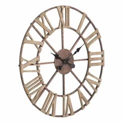Moderne Wandklok Diameter 71,5 Cm In Ijzer En MDF - Carcans -Kortingswinkel voor woondecoratie orologio da parete moderno diametro 71 5 cm in ferro e mdf carcans 1