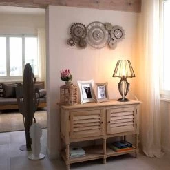 Moderne Ijzeren Wandklok Met Drie Fusi Gemaakt In Italië - Mechanisch -Kortingswinkel voor woondecoratie orologio da parete moderno in ferro con tre fusi made in italy meccanico 3