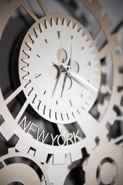 Moderne Ijzeren Wandklok Met Drie Fusi Gemaakt In Italië - Mechanisch -Kortingswinkel voor woondecoratie orologio da parete moderno in ferro con tre fusi made in italy meccanico 4