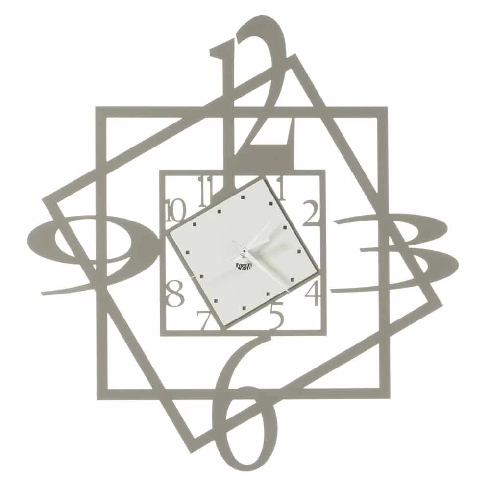 Moderne Ijzeren Wandklok Geometrisch Ontwerp Gemaakt In Italië - Procida 5 Moderne Ijzeren Wandklok Geometrisch Ontwerp Gemaakt In Italië - Procida - Afbeelding 3