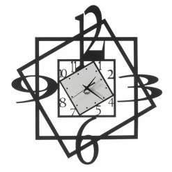Kortingswinkel voor woondecoratie 14 Moderne Ijzeren Wandklok Geometrisch Ontwerp Gemaakt In Italiƫ - Procida