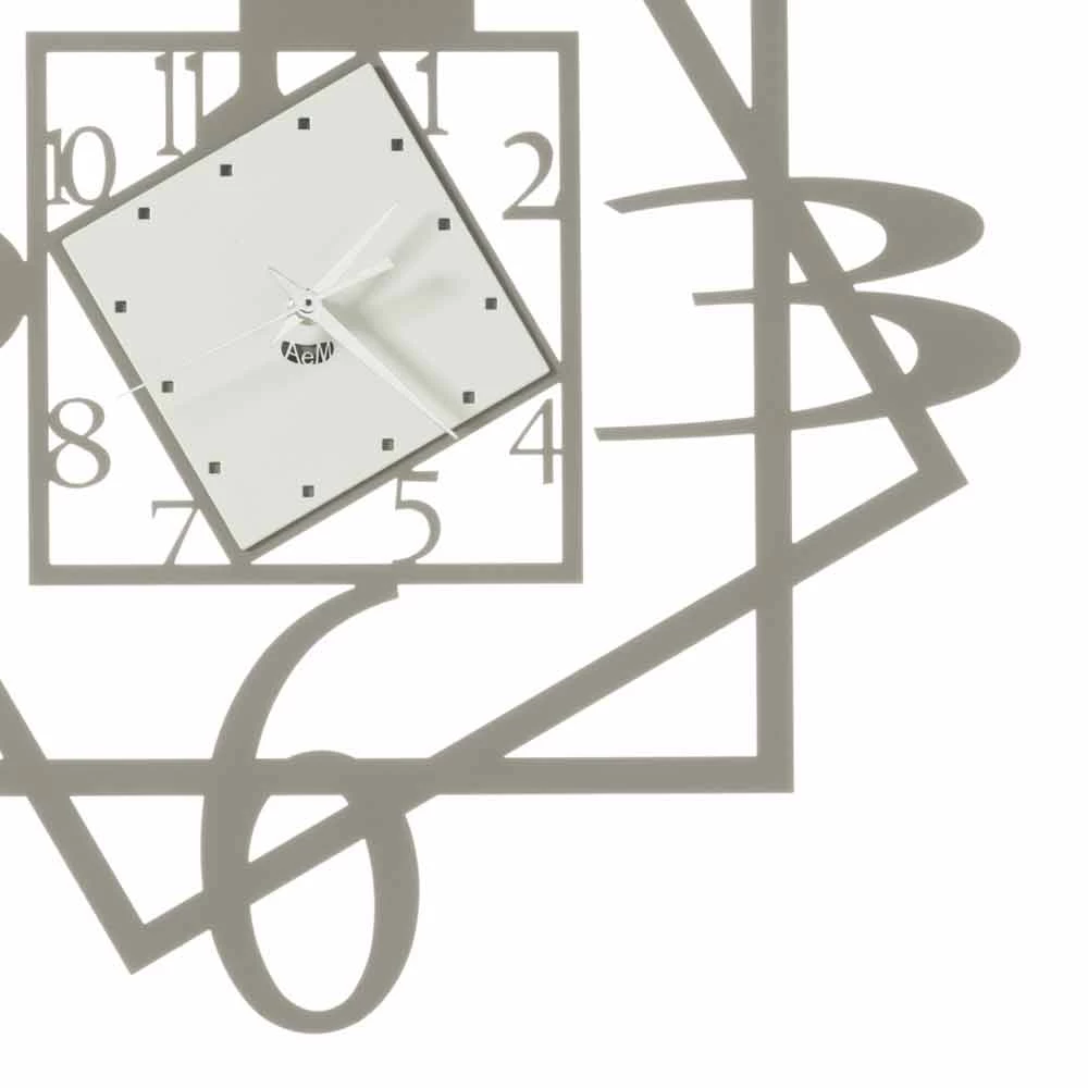 Moderne Ijzeren Wandklok Geometrisch Ontwerp Gemaakt In Italië - Procida 6 Moderne Ijzeren Wandklok Geometrisch Ontwerp Gemaakt In Italië - Procida - Afbeelding 4