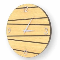Moderne Houten Wandklok Marzio, Made In Italy -Kortingswinkel voor woondecoratie orologio da parete moderno in legno marzio made in italy 3