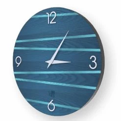 Moderne Houten Wandklok Marzio, Made In Italy -Kortingswinkel voor woondecoratie orologio da parete moderno in legno marzio made in italy 5