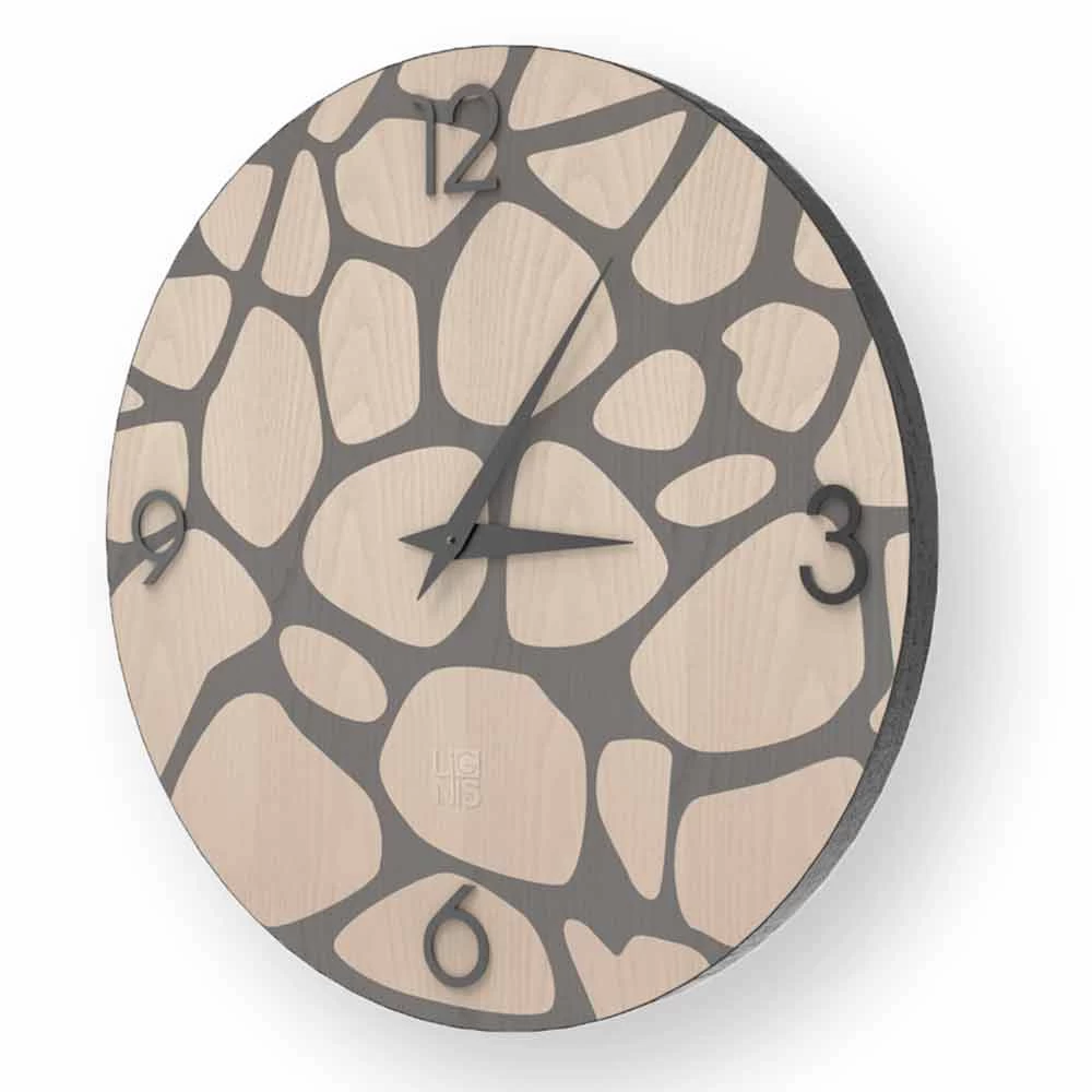 Moderne Wandklok Gemaakt Van Morolo Hout, Gemaakt In Italië 6 Moderne Wandklok Gemaakt Van Morolo Hout, Gemaakt In Italië - Afbeelding 4