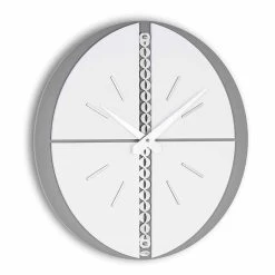 Ronde Wandklok Made In Italy Modern Design - Elisio -Kortingswinkel voor woondecoratie orologio da parete rotondo con supporto in pvc realizzato in italia elisio 5