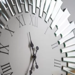 Ronde Decoratieve Wandklok In Mdf En Spiegelglas - Tosco -Kortingswinkel voor woondecoratie orologio da parete rotondo decorativo in mdf e vetro a specchio tosco 5