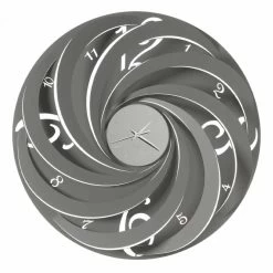 Ronde Ijzeren Wandklok Made In Italy Design - Salomone -Kortingswinkel voor woondecoratie orologio da parete rotondo in ferro di design made in italy salomone 3