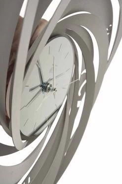 Ronde Ijzeren Wandklok Made In Italy Design - Salomone -Kortingswinkel voor woondecoratie orologio da parete rotondo in ferro di design made in italy salomone 8