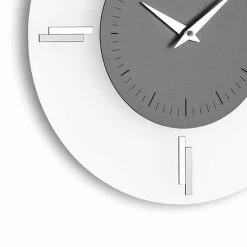 Ronde Wandklok In Aluminium Made In Italy Modern Design - Syria -Kortingswinkel voor woondecoratie orologio da parete rotondo in metacrilato e alluminio made in italy siria 1