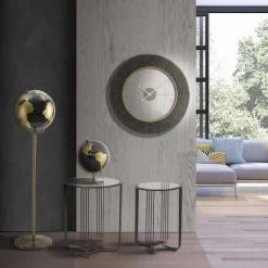 Ronde Wandklok Diameter 70 Cm Modern Design In IJzer En MDF - Tonia -Kortingswinkel voor woondecoratie orologio da parete tondo diametro 70 cm design moderno in ferro e mdf tonia 6