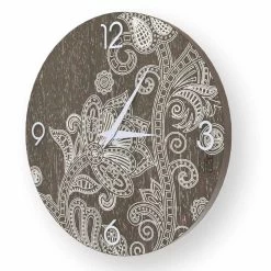 Ronde Wandklok In Hout, Modern Design, Meolo, Made In Italy -Kortingswinkel voor woondecoratie orologio di design da parete in legno meolo made in italy 3