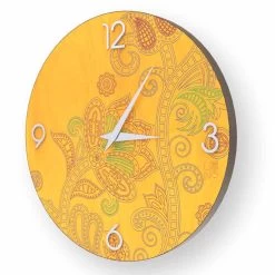 Ronde Wandklok In Hout, Modern Design, Meolo, Made In Italy -Kortingswinkel voor woondecoratie orologio di design da parete in legno meolo made in italy 5