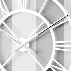 Grote Shabby Chic Wandklok In Vintage Design Hout - Arrigo -Kortingswinkel voor woondecoratie orologio grande da parete shabby in legno di design rotondo vintage arrigo 1