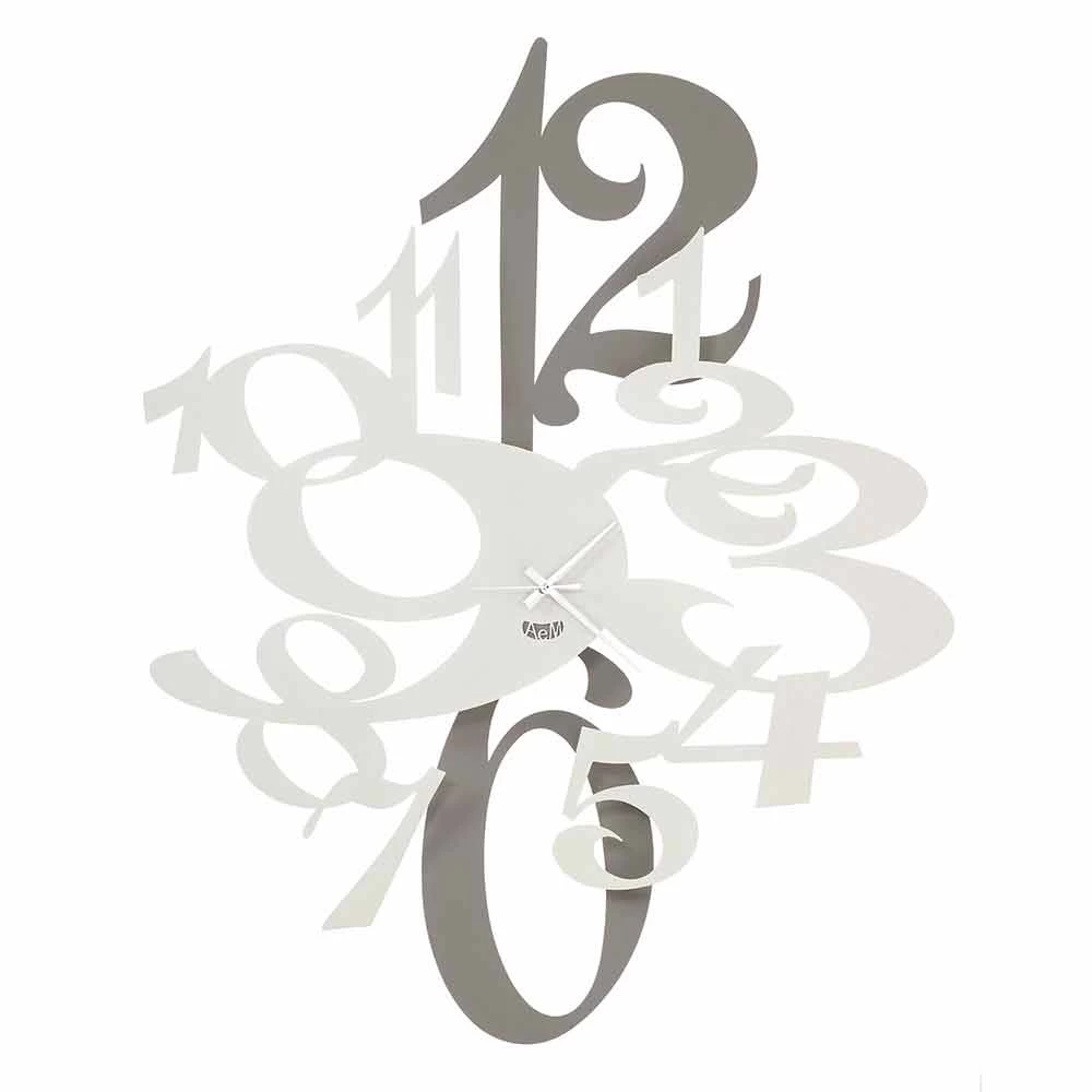 Tweekleurige Ijzeren Wandklok Van Made In Italy Design - Doraimon 3 Tweekleurige Ijzeren Wandklok Van Made In Italy Design - Doraimon