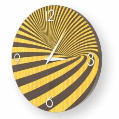 Houten Klok Gedecoreerd Met Azzio-design, Gemaakt In Italië -Kortingswinkel voor woondecoratie orologio in legno decorato di design azzio made in italy 5