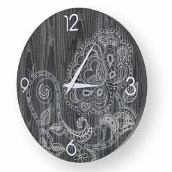 Dolo Gedecoreerde Houten Klok, Modern Ontwerp, Gemaakt In Italië -Kortingswinkel voor woondecoratie orologio in legno decorato dolo design moderno fatto in italia 1