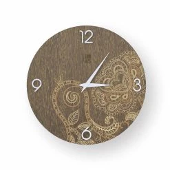Dolo Gedecoreerde Houten Klok, Modern Ontwerp, Gemaakt In Italië -Kortingswinkel voor woondecoratie orologio in legno decorato dolo design moderno fatto in italia 2