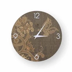 Wandklok Gemaakt Van Ton Hout, Modern Design, Gemaakt In Italië -Kortingswinkel voor woondecoratie orologio in legno ton a parete di design moderno 2