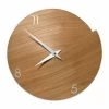 Moderne Wandklok Handgemaakt In Natuurlijk Hout - Cratere -Kortingswinkel voor woondecoratie orologio moderno da parete con numero in legno naturale made in italy cratere