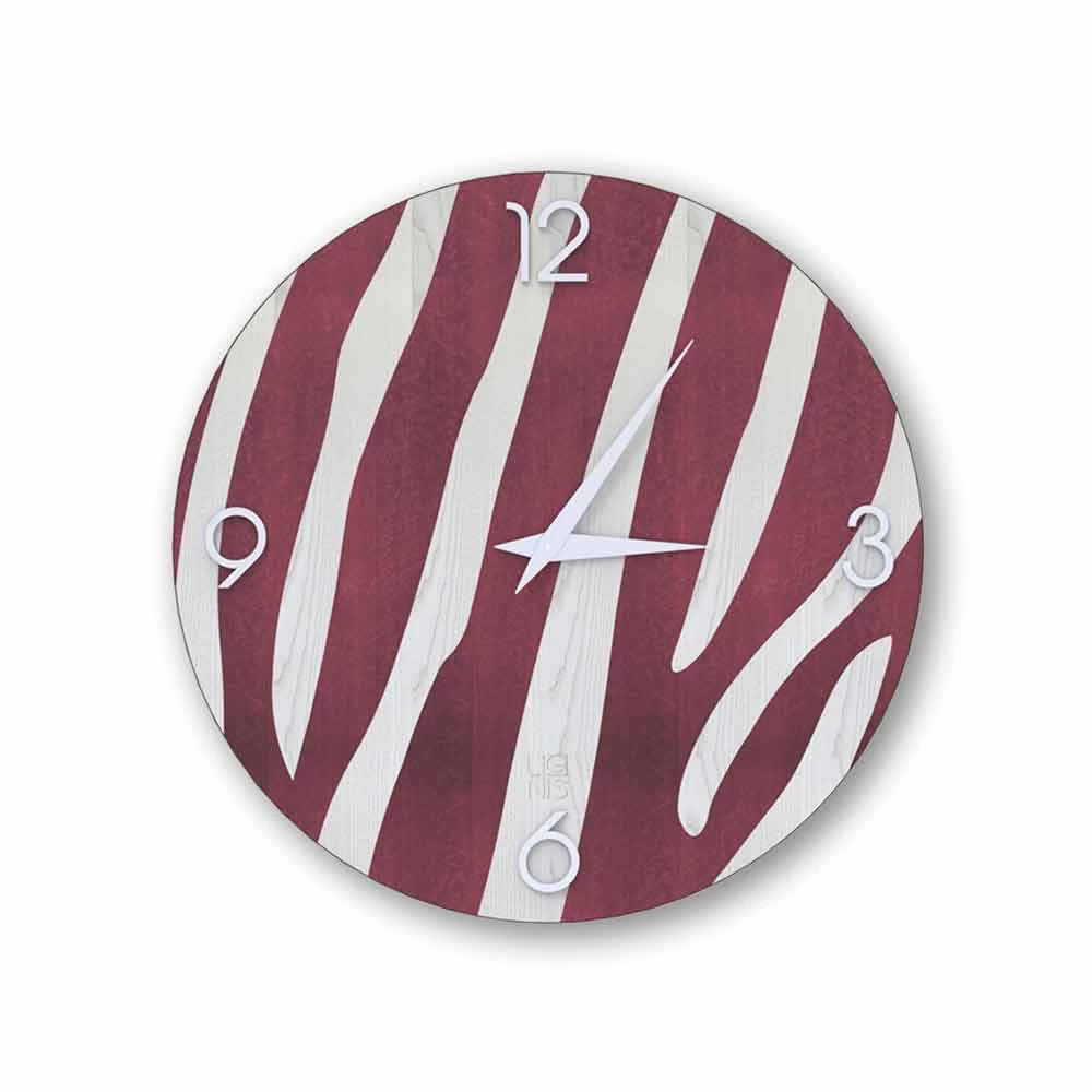 Moderne Muurklok In Siena Hout, Ontwerp Gemaakt In Italië 7 Moderne Muurklok In Siena Hout, Ontwerp Gemaakt In Italië - Afbeelding 5