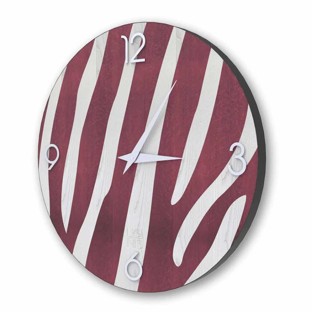 Moderne Muurklok In Siena Hout, Ontwerp Gemaakt In Italië 8 Moderne Muurklok In Siena Hout, Ontwerp Gemaakt In Italië - Afbeelding 6