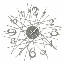 Ronde Ijzeren Design Wandklok Made In Italy - Kombo -Kortingswinkel voor woondecoratie orologio rotondo da parete di design in ferro made in italy kombo 2