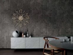 Ronde Ijzeren Design Wandklok Made In Italy - Kombo -Kortingswinkel voor woondecoratie orologio rotondo da parete di design in ferro made in italy kombo 5