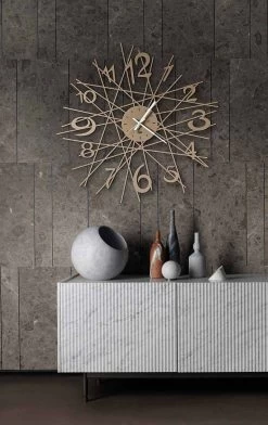 Ronde Ijzeren Design Wandklok Made In Italy - Kombo -Kortingswinkel voor woondecoratie orologio rotondo da parete di design in ferro made in italy kombo 6